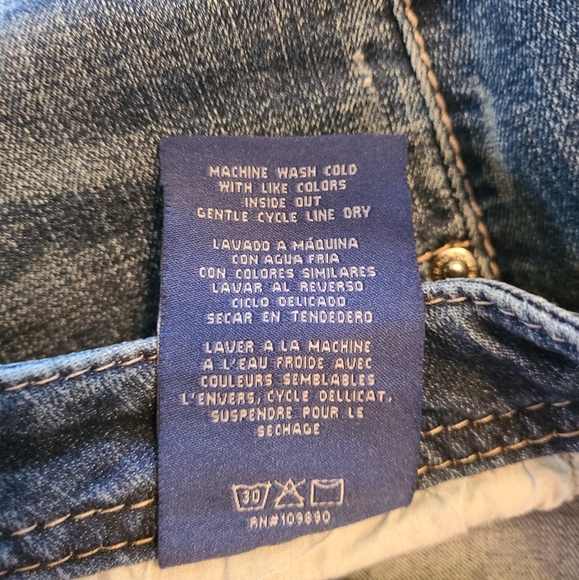 (913) Seven7 Woman's Premium Slim Boot Jeans, Size: 4, Color: Denim Blue - Picture 14 of 14